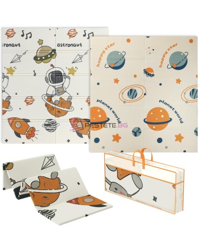 Топлоизолиращо килимче за игра космос 180x200см